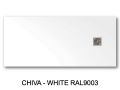 Shower tray, 100x80 cm, Pizarra finish resin, cuttable - CHIVA 80x100