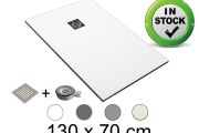 Shower tray guilty 130x70 cm Extra Flat Resin EcoStone
