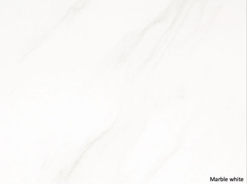 Marble White 60x120 cm - SPC wall panel, white marble finish