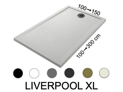 Shower tray, extra wide channel - LIVERPOOL XL