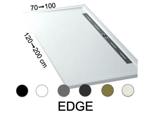 Shower tray lateral drain - EDGE