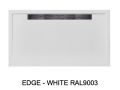 Shower tray lateral drain - EDGE 140x90
