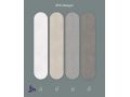 Ego Cream 120x280 cm - Wall panel in SPC, cement finish ultra matt cream