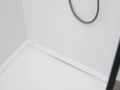 Shower tray with ultra-slim designer drain channel along the length - LONDON SIDE