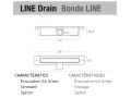 Shower tray with ultra-slim designer drain channel along the length - LONDON SIDE