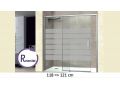 Sliding shower door, 118  121 cm, with semi-opaque glass - NANTES 310 bold