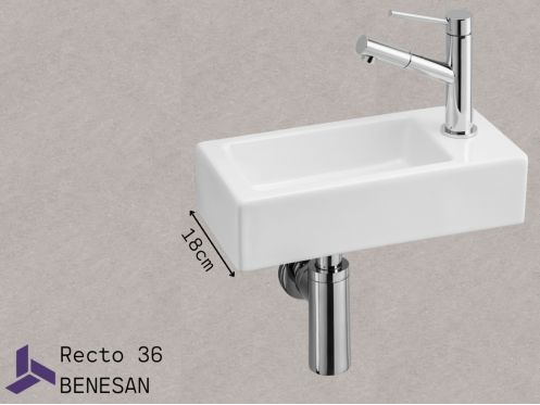 Suspended Ceramic Hand Wash | Recto 36 Benesan