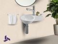 Ceramic round handwashing machine, suspended | BONN 23 DROITE