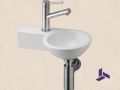 Ceramic round handwashing machine, suspended | BONN 23 Gauche