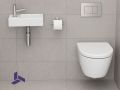Suspended Ceramic Hand Wash 36x18cm | FRANCFORT 36 GAUCHE