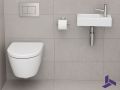 Suspended Ceramic Hand Wash 36x18cm | FRANCFORT 36 DROITE