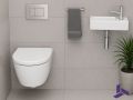 Suspended Ceramic Hand Wash 36x18cm | FRANCFORT 36 DROITE