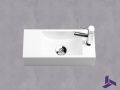 Hand washers Design 40x18 cm hanging white resin | HAMBOURG 40 DROITE