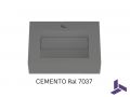 Washbasin 35x50cm, Cemento, Towel Rail  MINI ARIANNE Standard