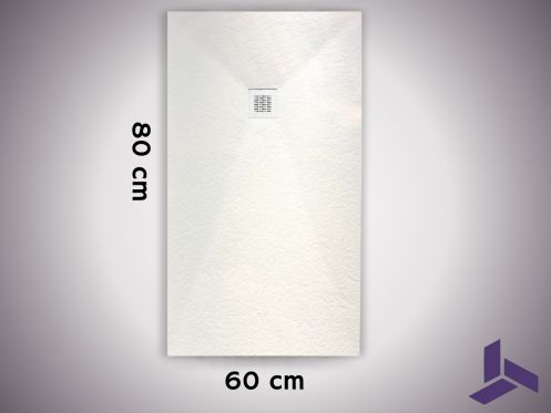80x60 cm extra-flat non-slip shower tray VERONE