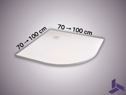 Quarter-round shower tray 70x70 cm VERONE ANGULAR
