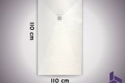 110x110 cm extra-flat non-slip shower tray VERONE