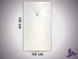 110x110 cm extra-flat non-slip shower tray VERONE