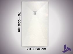 Extra-flat 120 cm non-slip shower tray VERONE