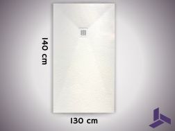 140x130 cm extra-flat non-slip shower tray VERONE