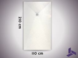 210x110 cm extra-flat non-slip shower tray VERONE