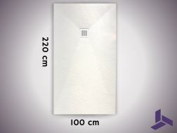 220x100 cm extra-flat non-slip shower tray VERONE