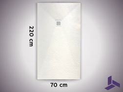 220x70 cm extra-flat non-slip shower tray VERONE
