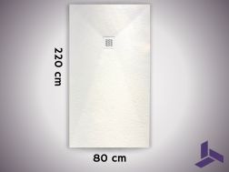 220x80 cm extra-flat non-slip shower tray VERONE