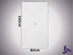 Extra-flat 230x80 cm non-slip shower tray VERONE XL CENTRAL