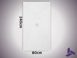 Extra-flat 240x80 cm non-slip shower tray VERONE XL CENTRAL