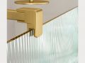Walk-In Shower Screen Wavy Glass 8 mm  DIJON WAVY Gold