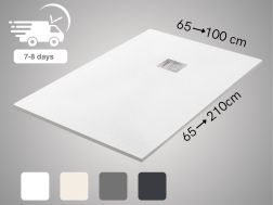 Custom-made shower tray extra flat resin TECNIK