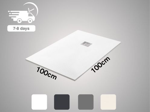 Custom shower tray 100x100 cm resin TECNIK