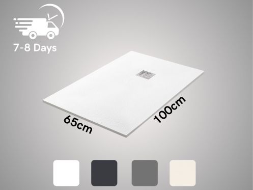Custom shower tray 100x65 cm resin TECNIK