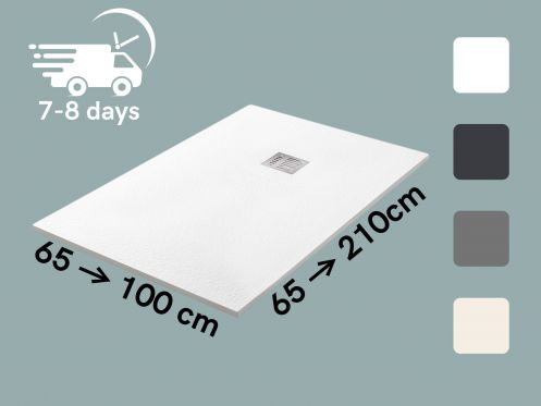 Custom-made shower tray extra flat resin TECNIK