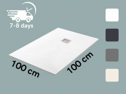 Custom shower tray 100x100 cm resin TECNIK