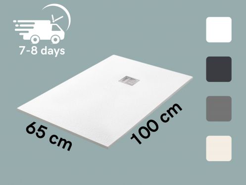 Custom shower tray 100x65 cm resin TECNIK