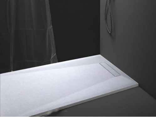 Shower tray, cuttable, extra flat resin - EcoSense