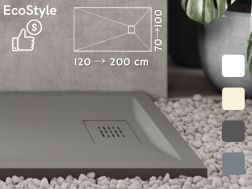 guilty shower tray, lightweight mineral resin - ECOSTYLE