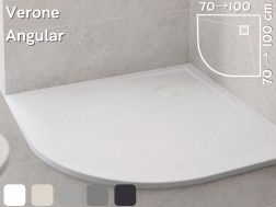 Quarter-round shower tray 100x100 cm VERONE ANGULAR