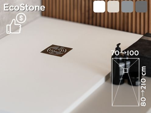 Shower tray guilty Extra Flat Resin - EcoStone