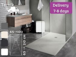 Custom-made shower tray extra flat resin TECNIK