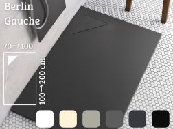 Receveur de douche, evacuation angle gauche BERLIN GAUCHE 150