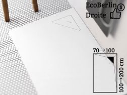 Shower tray, drain on the left ECO BERLIN RIGHT WHITE