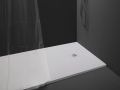 Extra-flat resin shower tray that can be cut to size ECOLINE 120
