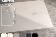 Shower tray, discrete drainage - MURCIA