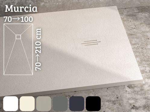 Shower tray, discrete drainage - MURCIA