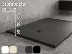Shower tray with rim 180 cm Mineral resin MOMBACHO
