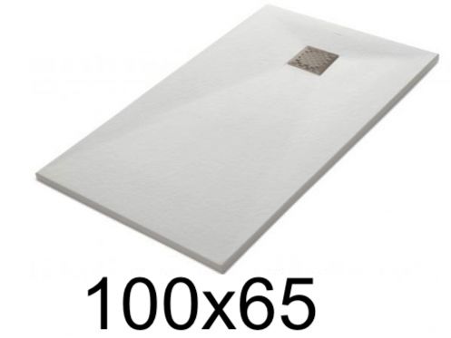 Shower tray 100x65 cm extra-flat resin – TECNIK