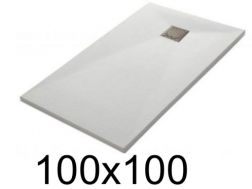 100x100 cm Extra-Flat Resin Shower Tray – TECNIK